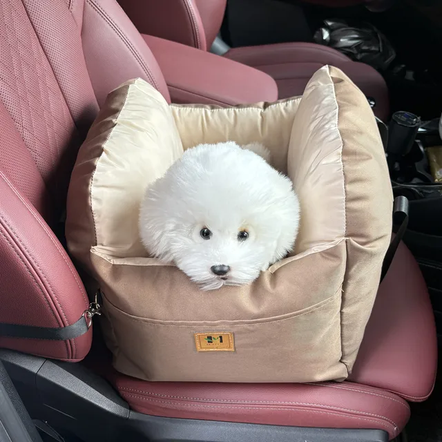 Pet Dog Car Seat Cover Safety Waterproof Puppy Nest Mat Cat Carrier Soft Comfort Travel Dog Car Seat Bed Washable Pet Carrier 2