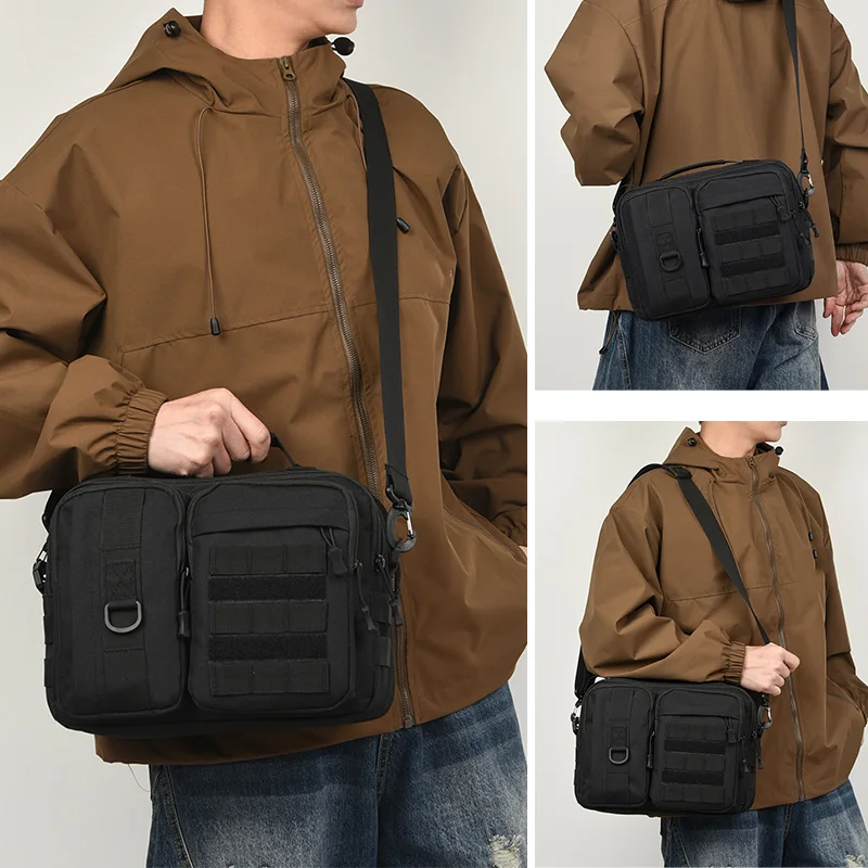 Nylon Tactical Shoulder Bag for Hiking Camping Travel