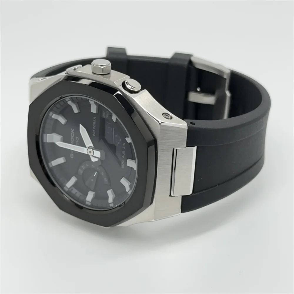 G-SHOCK、ＧＡ2100シルバー極美品 G-SHOCK】BRIGHT METALLIC DIAL SERIES / GA-2100BM-7A8JF