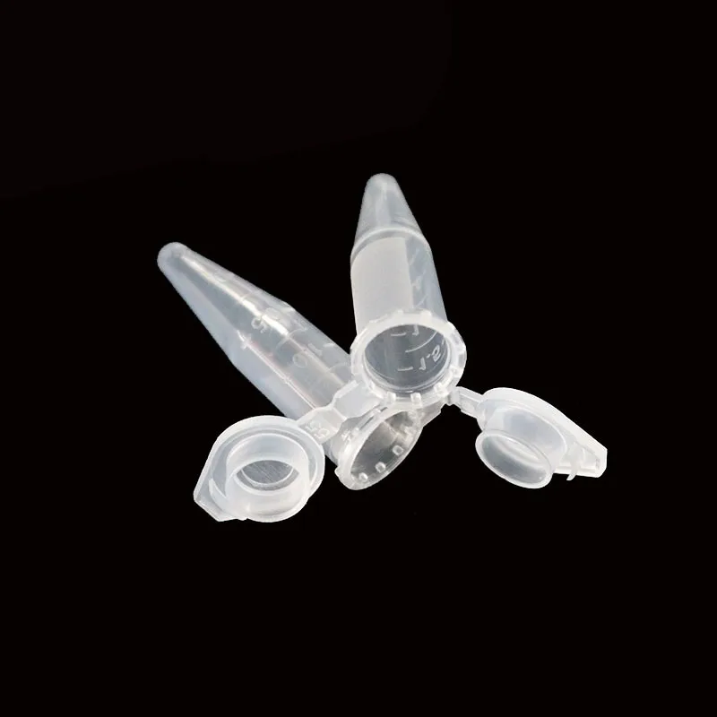 Modern Laboratory Transparent Ultra-fine Plastic Centrifuge Test Tube Container Lid 50 Pcs / 0.5ml Laboratory Supplies plastic test tubes,centrifuge tube