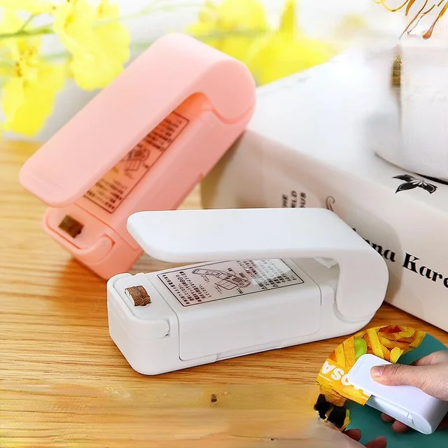 Hordozható Táska Hőhőzési Tömítés Műanyag Csomagoló Klip Mini Tömítőgép Praktikus Matrica Pecsét Élelmiszer Snack Konyhai Eszközökhöz