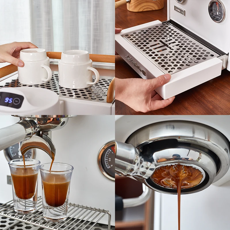 New Gemilai CRM3131C Best White Rotary Pump Dual Boiler Coffee Distributor Commercial Cafeteras Coffee Espresso Machine 6