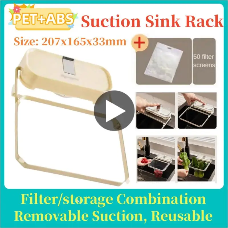 

Kitchen Sink Filter Rack Foldable Sink Strainer Mesh Bag Stand Waste Garbage Net Shelf Disposable Garbage Mesh Bag Kitchen Gadge