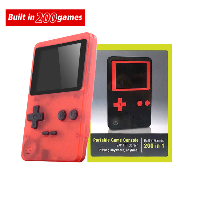 FROG 8 Bit Mini Retro Video Games Console 3 Inch TFT Color  Screen Handheld Game Controller Built In 181 Classic Games