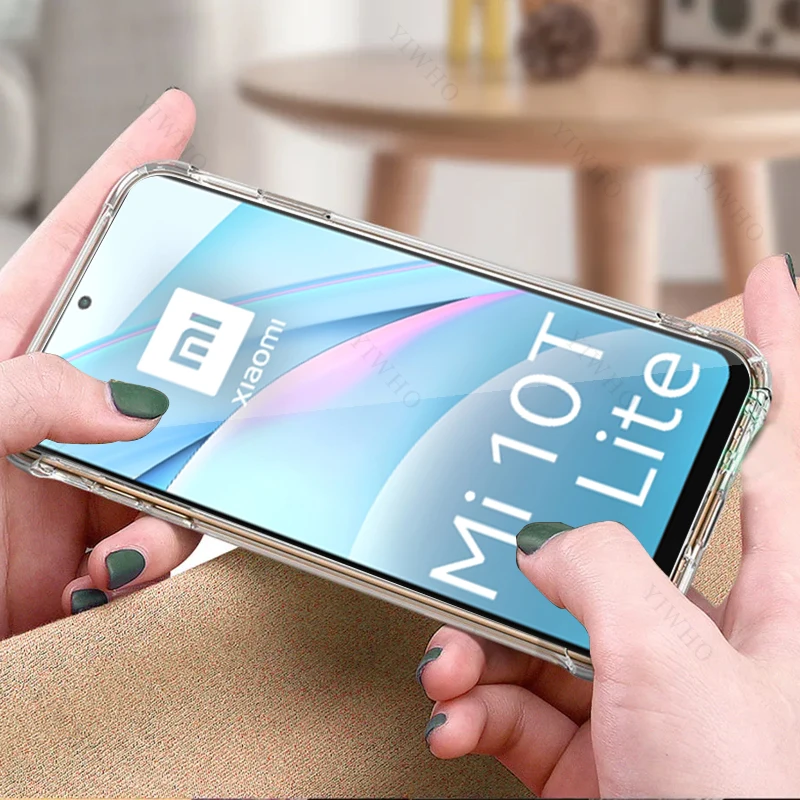 Phone Case for Xiaomi Mi 10T Lite 5G M2007J17G Thickened Transparent Shockproof Anti-scratch Cover