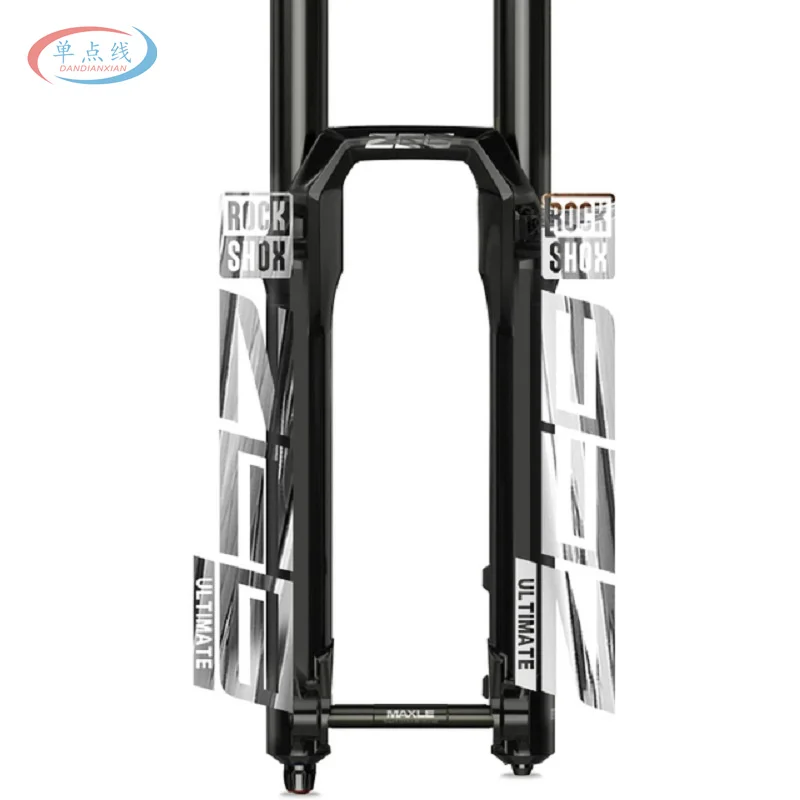Decalcomanie Forcella Rockshox Zeb 2021 - Argento - Ufficiali Licenziate