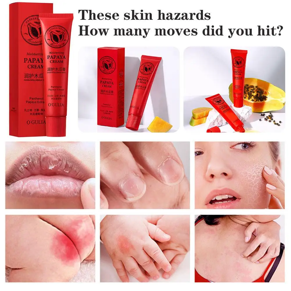 파파야 립스틱 모이스처라이징 소프트 모이스처라이징 바디 페이스 안티 드라이 립 케어 라인, 각질 제거 입술 로션 립스틱, L X2U8