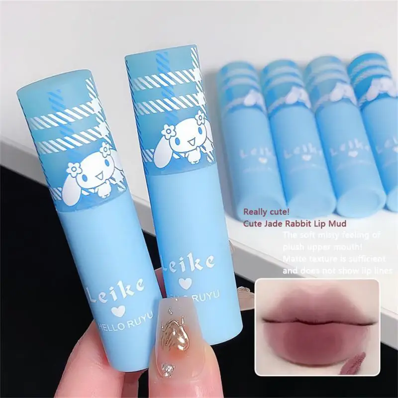 

NEW Makeup Rabbit Lip Mud Low Saturation Baby Blue Powder Fog Matte Student Pseudo Plain Lipstick Maquillajes Para Mujer