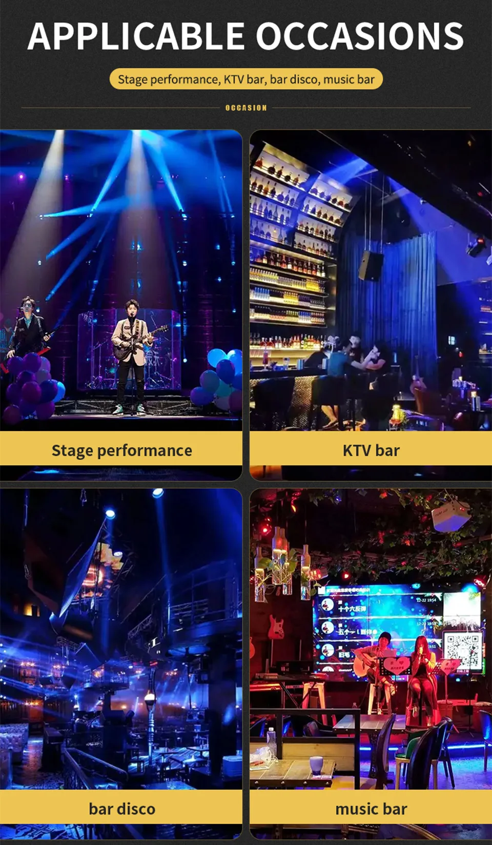 LED 25pcs Matrix Moving Head Light Stage Fixed Pattern Strobe Light 4in1 Concert