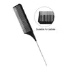 Large and Small Toothed Steel Needle-point Tail Comb Trendy Comb PC Tip-tail Hair Highlighting Comb for Stylist 4