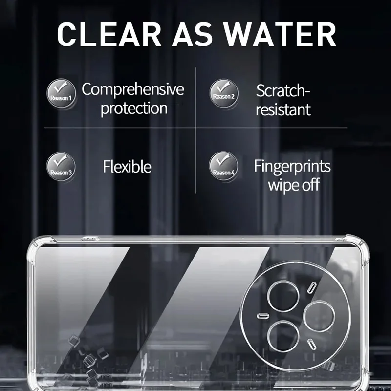 Clear Crystal TPU Shockproof Airbag Phone Cover