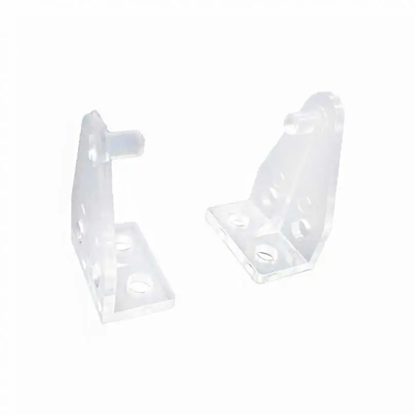 Window Rail Retainer 2 Pcs Hold Down Brackets Clear Plastic Blinds Hooks Blind Holder Replacements for Horizontal Blind