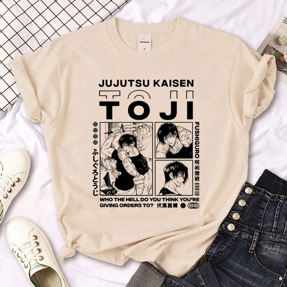 

Jujutsu Kaisen top women graphic comic Tee female streetwear comic clothes