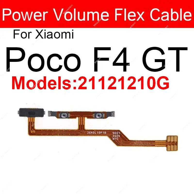 Power Volume Side Button Flex Cable Ribbon Replacement Parts
