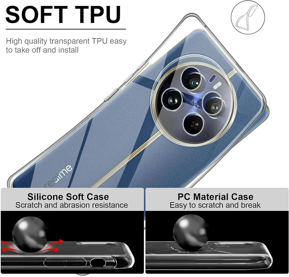 Ultra Thin Clear Soft Transparent TPU Silicone Phone Case