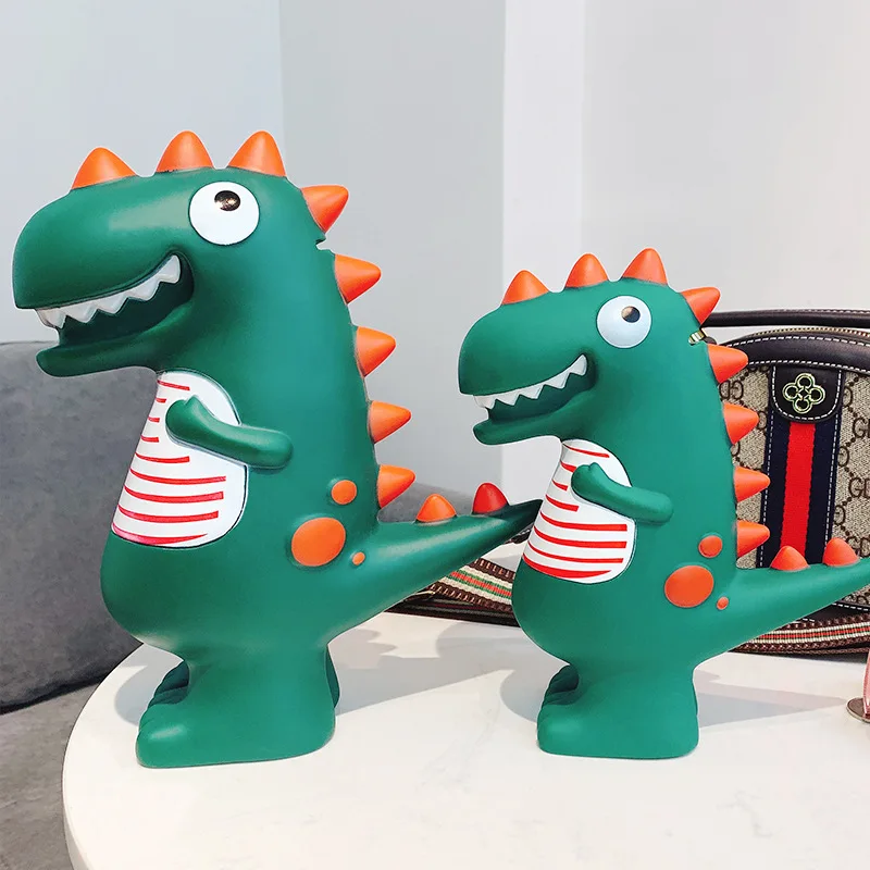 Dinosaur Piggy Bank Cartoon Cute Creative Money Box Plastic Saving Money Coin Bank Home Decorative Ornaments Children Gifts 2