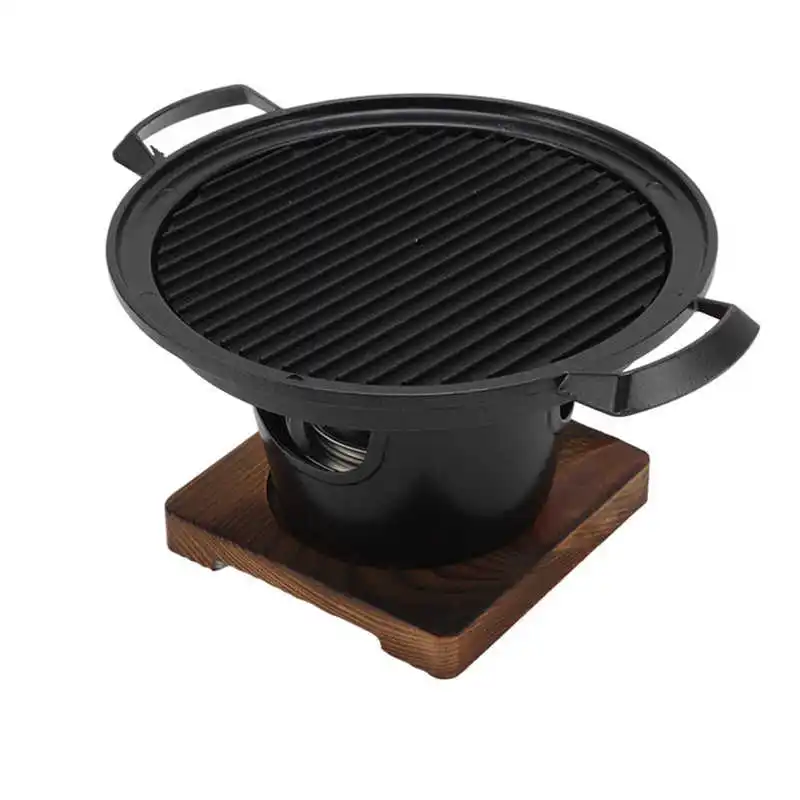 

Small Tabletop Grill Prevent Sticking Easy Cleaning Portable Smokeless Tabletop Charcoal Grill for One Person for Indoor