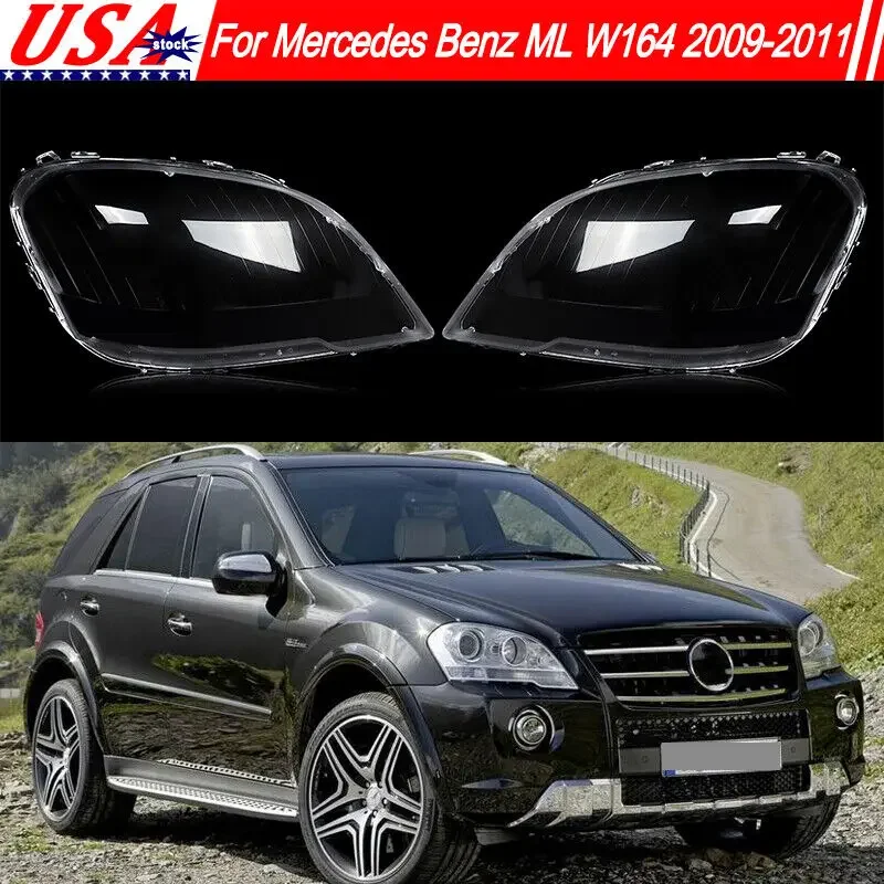 

Прозрачная крышка для передней фары Mercedes Benz W164 ML350 2009-2011