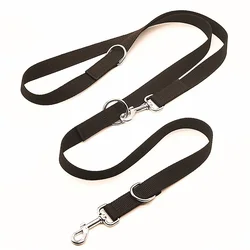 Adjustable Outdoor Dog Leash with Double - Ended Control - 2.5X250cm (Black)