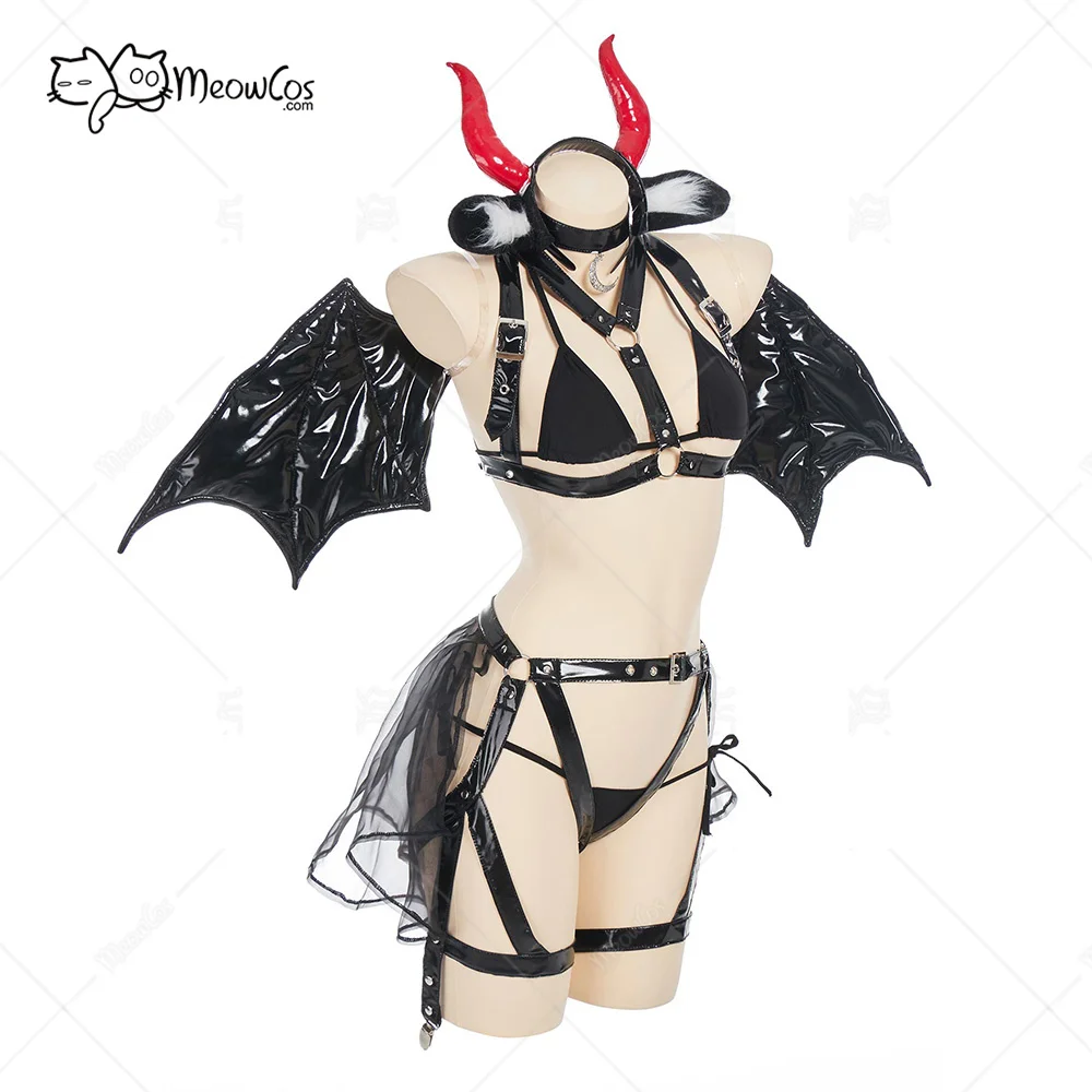 Lingerie Sexy Con Reggiseno E Mutandina - Set Donna Per Cosplay E Serate Speciali | Con Volant E Girocollo - Foto 11