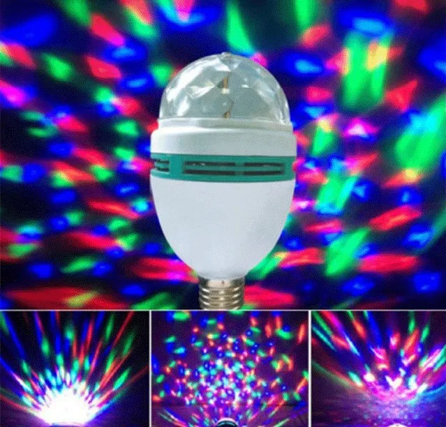 Tanio Led kryształowa magiczna kula światło E27 lampa kolorowa stoisko
