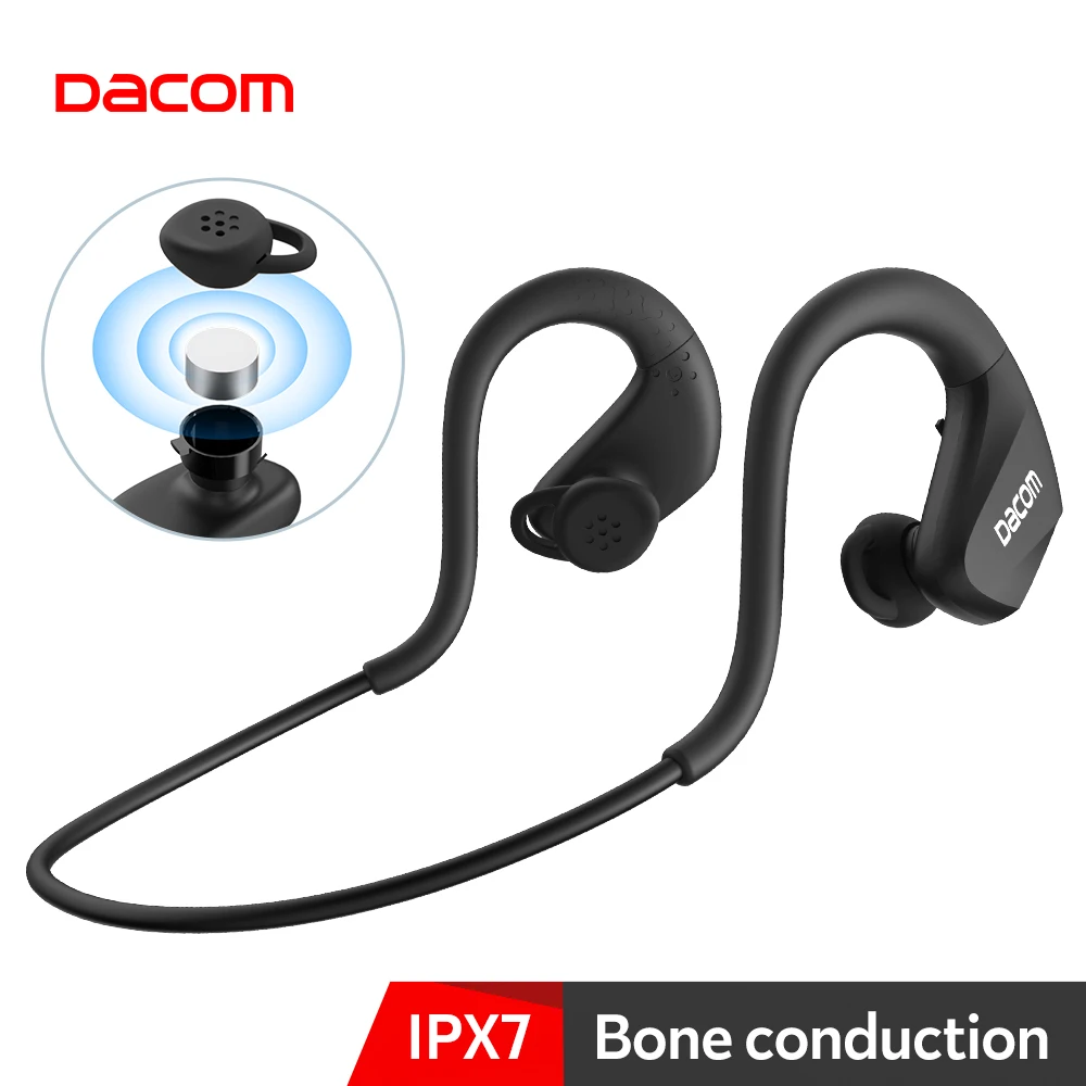 DACOM E60 IPX7 su geçirmez kemik iletimli kulaklık Stereo bas kablosuz  kulaklık ENC gürültü İptal spor için Mic ile - AliExpress