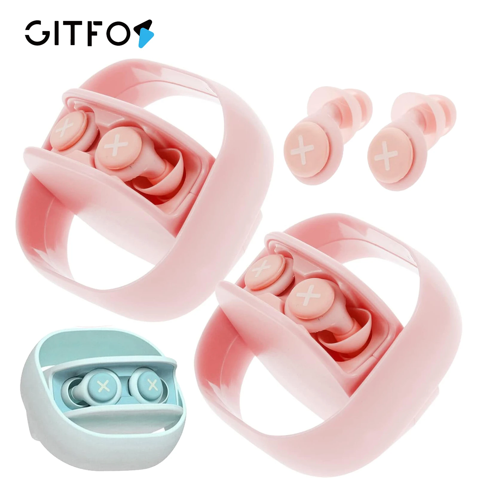 GITFOS Soft Silicone Noise-Reducing Sleep Earplugs