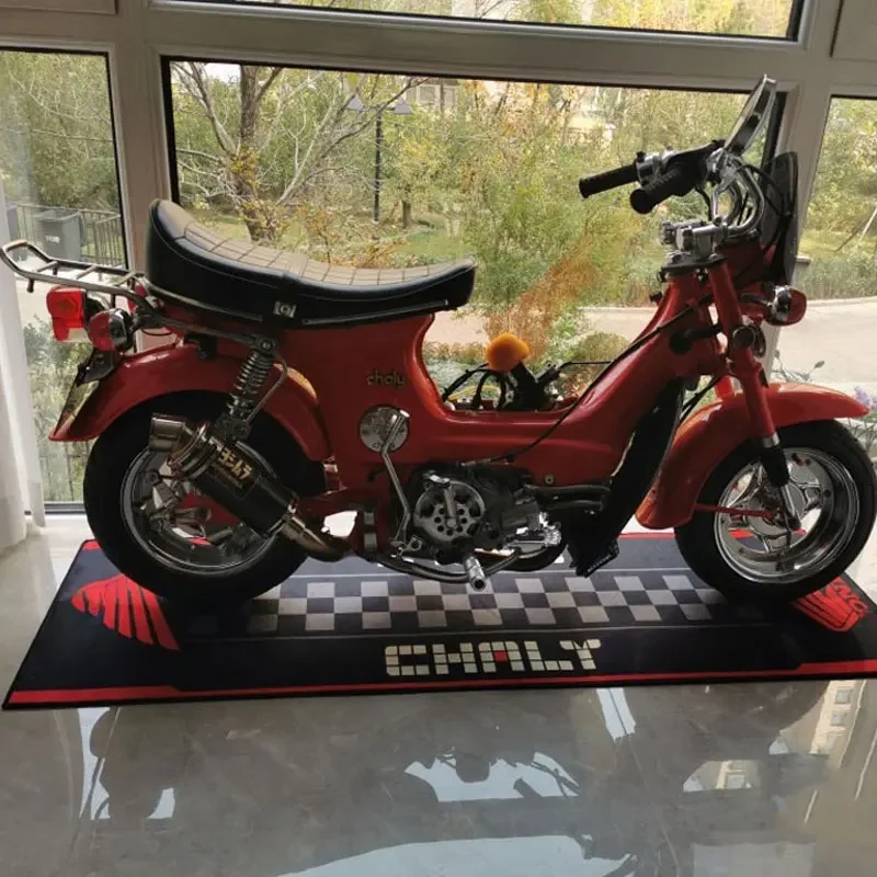 Non Slip Mat Polyester Display Carpet Motorcycle Parking Anti-slip Mat Yamaha R1 Carpet for Honda Kawasaki BMW Anti-slip Floor Decoration Rug