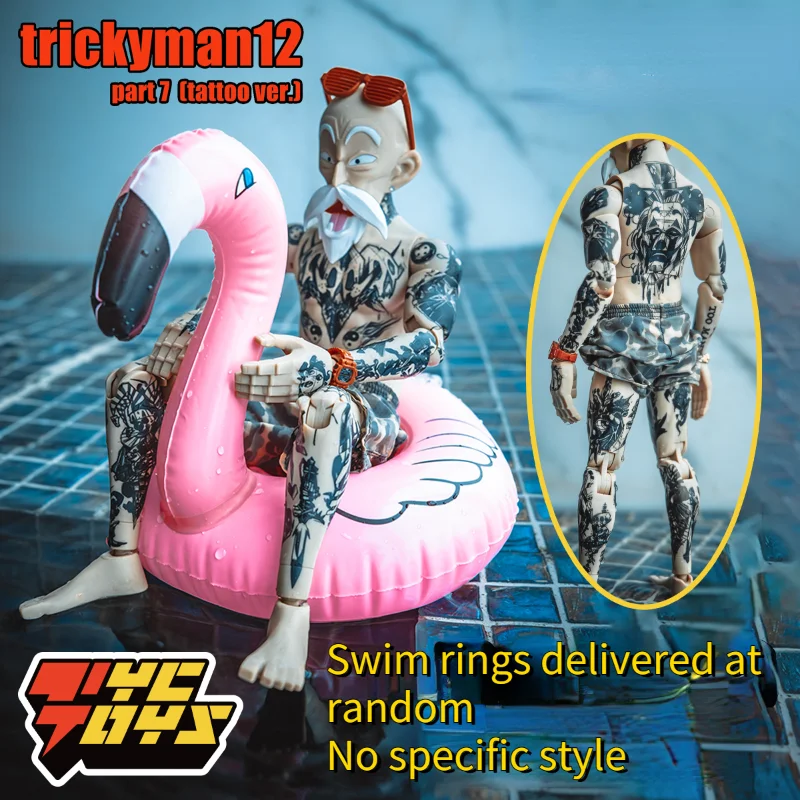 

TYCTOYS Trickyman12 SML Part 7 Freestyle Summer Holiday Eldery Mr. Turtle Unique Style Tattoo Limited Version For Collect Gift