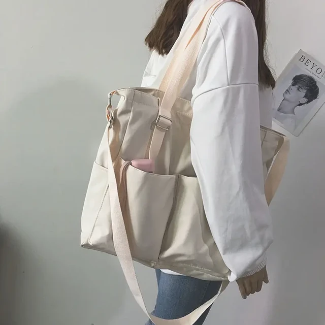 Waterproof Bag Large Capacity Canvas Bag Female Messenger Korean