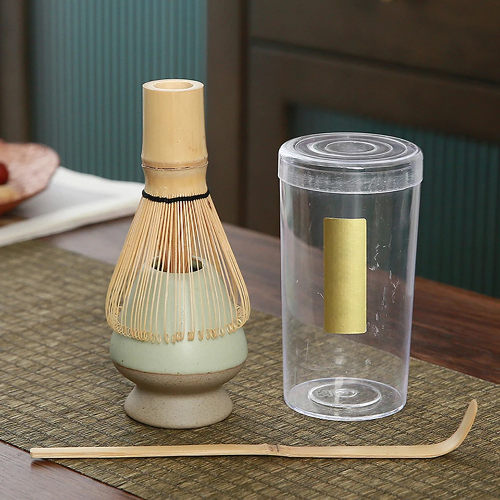 Japanese Matcha Whisk Stand Reusable Matcha Making with Ceramic Bowl Whisk Holder Tea Accessories Teaware