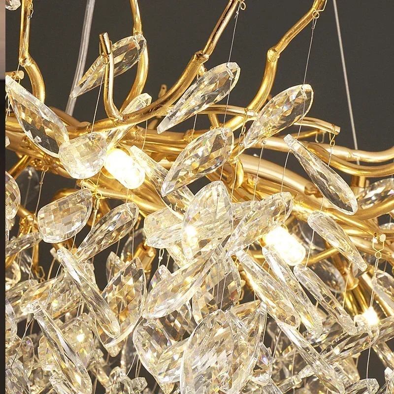 Luxury Modern Crystal Ceiling Chandelier Led Pendant Lamp Dining Living Room Bedroom Home Decor Wall Light Hanging Light Fixture led chandelier ceiling chandelier art lighting fixtures