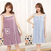 Wearable Fast Drying Bath Towels for Women and Girls, Beach Spa Bathrobes, Wash Clothing, Shower Bath and Gym Towel 2