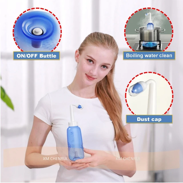 500ml Bouteille) Douche Nasale/Irrigation Nasale/Sinus Rinse/Lavage Nasale/Neti  Pot/Lavage de Nez - Cdiscount Au quotidien