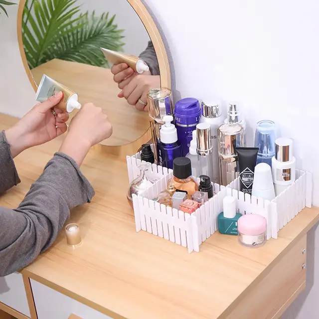 Állítható Műanyag Fiók Elválasztó Diy Tároló Polcok Háztartás Ingyenes Kombinált Partíciós Tábla Űrmegtakarító Szerszámok - Image 6