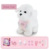 Plush Puppy Electronic Interactive Toys with 6 PCS Accessories Walking Barking Pretend Dress Up Stuffed Animal Pony 1