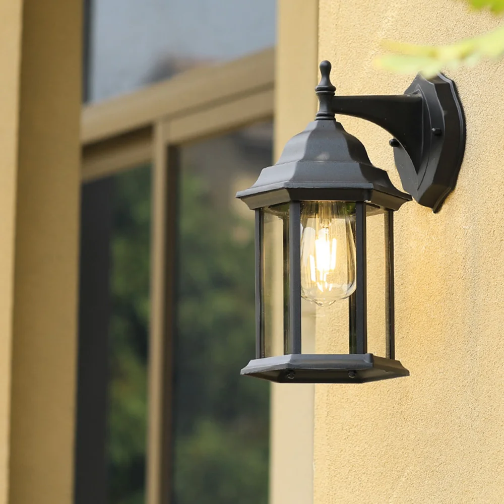 Mengjay Retro Waterproof Outdoor Wall Lamp Outdoor Corridor Courtyard Stairs Terrace Balcony Lamp Creative Aisle