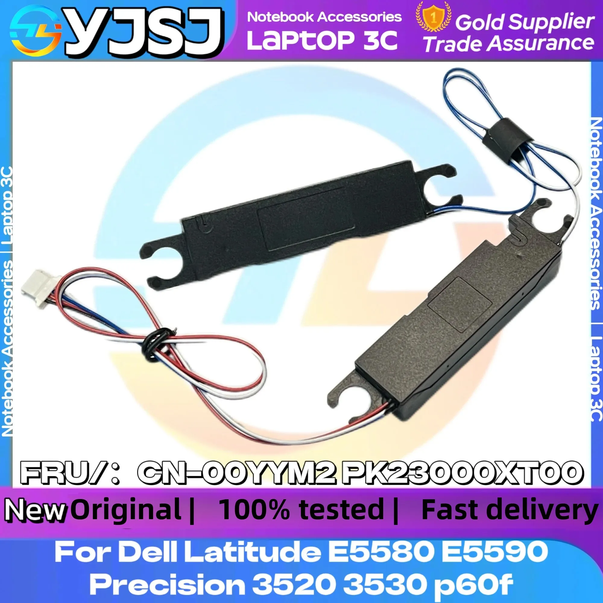 NEW Original Laptop Speakers For Dell Latitude E5580 E5590 Precision 3520 3530 P60F Built In Speaker 00YYM2 PK23000XT00