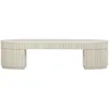 Furniture Bella Cream Oval Coffee Table 6