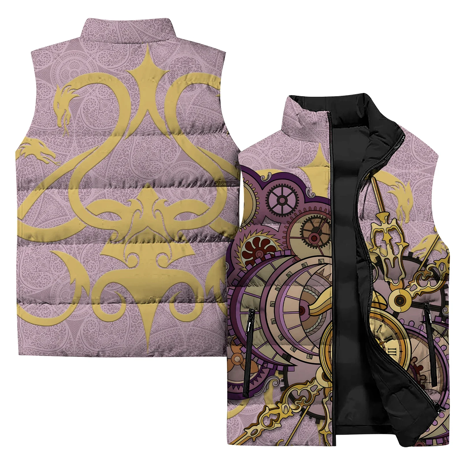 Chaleco frío con estampado de atardecer personalizado para hombre, chalecos modernos y versátiles para hombre, ropa informal cómoda y cálida a la moda