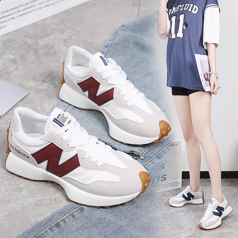2025 Ble and Versatile Running Forrest Gump Women's Shoes, Thick Sole, Shock-absorbing, Wear-resistant Casual Sports Shoes