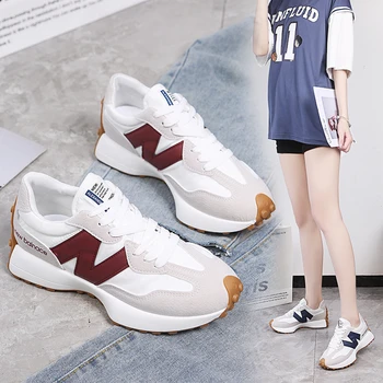 2025 Ble and Versatile Running Forrest Gump Women's Shoes, Thick Sole, Shock-absorbing, Wear-resistant Casual Sports Shoes