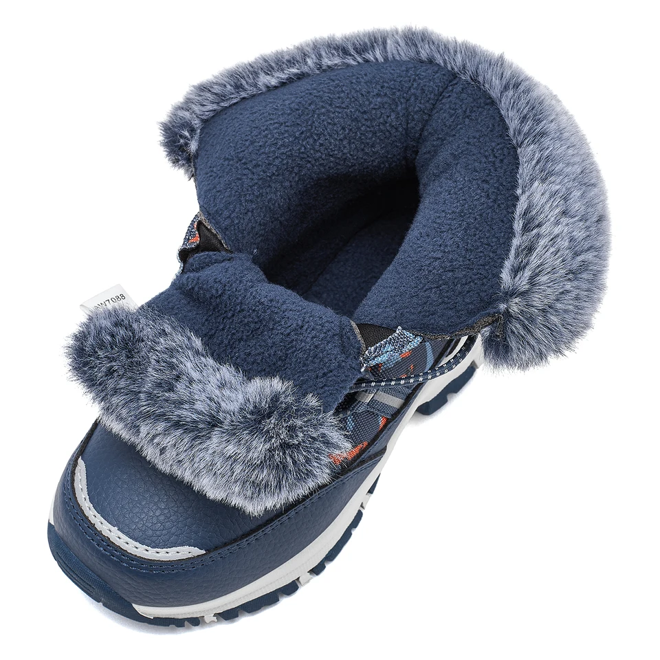 HOBIBEAR Kids Snow Boots - Waterproof Mid-Calf Winter Boots With Faux Fur Lining, Non-Slip Sole, Toddler To Big Kid Sizes - View #11