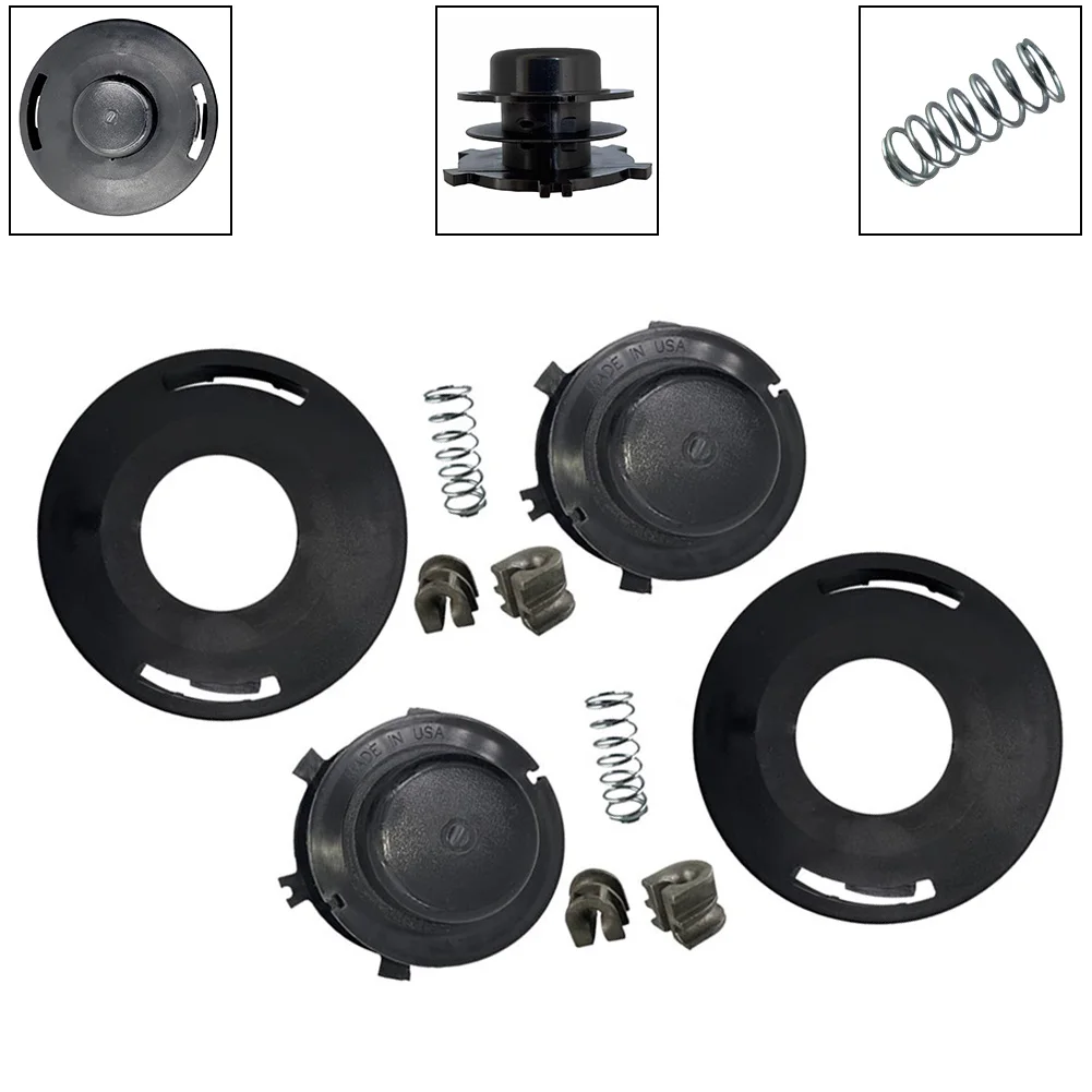 Trimmer Head Rebuild Kit Spool Cover Spring For Stihl 25-2 2Pk FS44 FS55 FS80 FS85 FS90 FS100 40027139708 For Stens 385-563 qualcast cordless strimmer