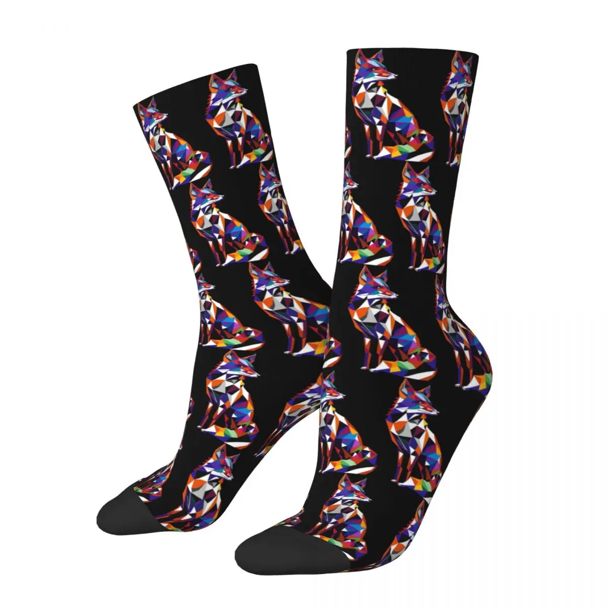 

Fox Animal Pop Art Socks Harajuku High Quality Stockings All Season Long Socks Accessories for Man's Woman's Birthday Present