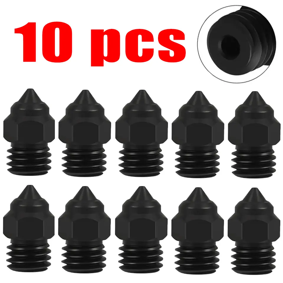 MK8 Nozzle For CR-6 SE Hard Steel Brass Copper Plated Nozzles for CR6 SE CR5 Pro Ender 3 S1 Pro CR10 V2 Ender5 Nozzle 0.4 0.6mm image 15