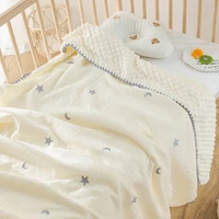 Breathable Cotton Swaddle Blanket Sleeping Quilts Cosy Blanket Baby Wrap Blanket Towel for Infant Great Shower Gift Dropship 2