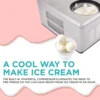 Automatic Ice Cream Maker Machine, No Pre-freezing Necessary with Built-in Compressor, Stainless Steel Gelato & Yogurt Machine 2