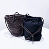 Drawstring Bucket Composite Bags For Women Luxury Designer Handbags  Purses 2024 New In Fashion PU Weave Large Capacity Shoulder 6