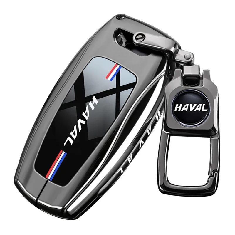 Premium Car Key Case Cover with Keychain Attachment for Great Wall Haval Remote Fobs